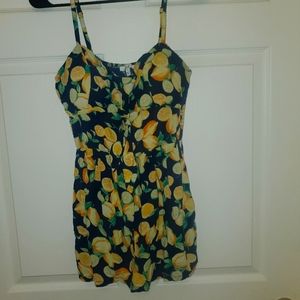 Womems Medium Lemon Short Romper